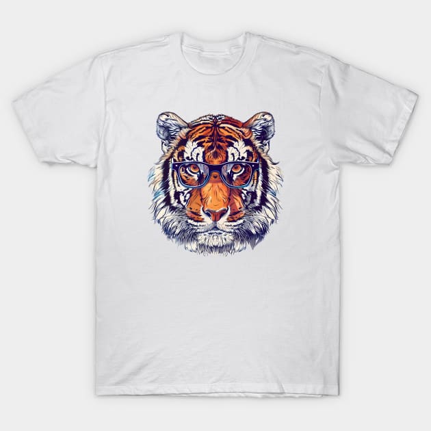 TigerVision Elegance: Timeless Meets Bold T-Shirt by Carnets de Turig